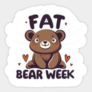 Fat bear week Sticker